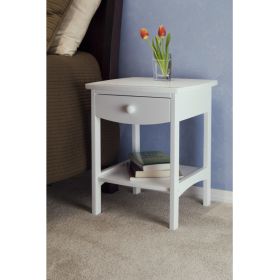 Claire Accent Table White Finish