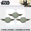 Multicolor Star Wars the Mandalorian The Child Baby Yoda Party Paper Lanterns, 3ct