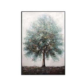 High Quality Abstract Trees Oil Painting Abstract Landscape Trees Oil Paintings On Canvas Handmade Beautiful Colors For Living Room No Frame (size: 50x70cm)