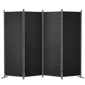 VEVOR Room Divider, 5.6 ft Room Dividers and Folding Privacy Screens (4-panel), Fabric Partition Room Dividers for Office, Bedroom, Dining Room, Study (Default: Default)