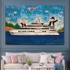 Hand painted Oil painting canvas Monopoly ;  Monopoly art;  Home decor;  wall art;  Hand painted; graffiti;  pop art Living Room hallway bedroom luxur