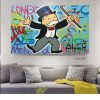 Hand painted Oil painting canvas Monopoly ;  Monopoly art;  Home decor;  wall art;  Hand painted; graffiti;  pop art Living Room hallway bedroom luxur