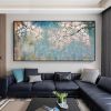 Oil Painting Hand Painted Horizontal Abstract Floral / Botanical Modern luxurious family corridor living room bedroom decoration painting