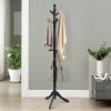 Entryway Height Adjustable Coat Stand with 9 Hooks