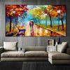 Handmade Large Abstract Knife Oil Painting Landscape Wall Art Modern Poster Living Room Home Decoration Mural Porch Frameless