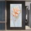 100% Handmade Orange Flower Oil Painting Modern Art Picture Living Room Luxury Abstract Art Corridor Aisle Wall Decor